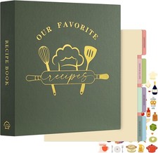 Lanpn Recipe Binder 8.5x11 3