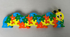 Chunky Wooden Caterpillar