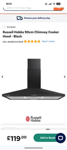 Russell hobbs 90cm black - russell,
