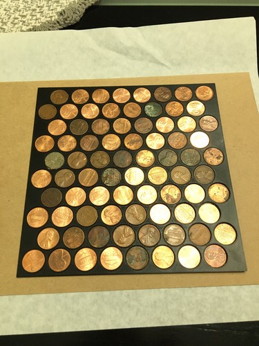 Penny tile template - template, real