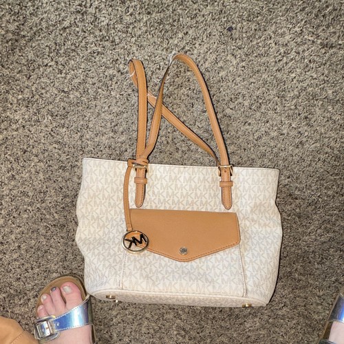 Michael kors beige brown logo - beige/brown,