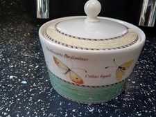 WEDGWOOD SARAH`S GARDEN LIDDED SUGAR - NEW UNUSED