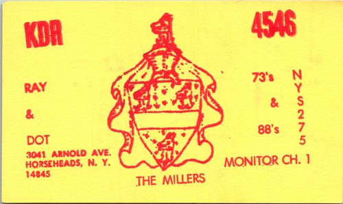 Qsl radio postcard - qsl,