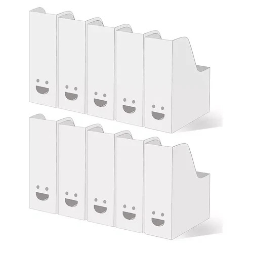 10x ikea tjabba white magazine - white,