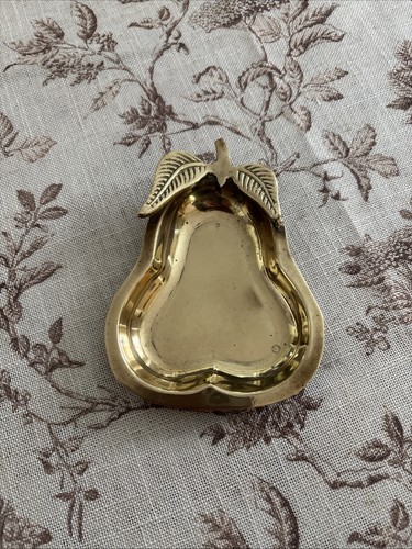 Vintage solid brass - vintage, pear