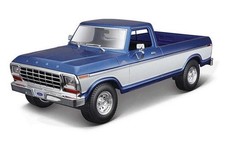 ⭐MAISTO 1:18 SCALE - 1979 FORD F150 PICK UP  BLUE DIECAST MODEL CAR ⭐
