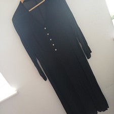 M&S medium 12 14  kaftan black