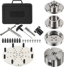 4 Inch Wood Lathe Chuck Set 1"