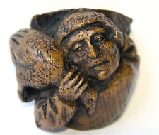 Poacher Miniature Medieval Reproduction Church Carving Unique Hand Made Giftware