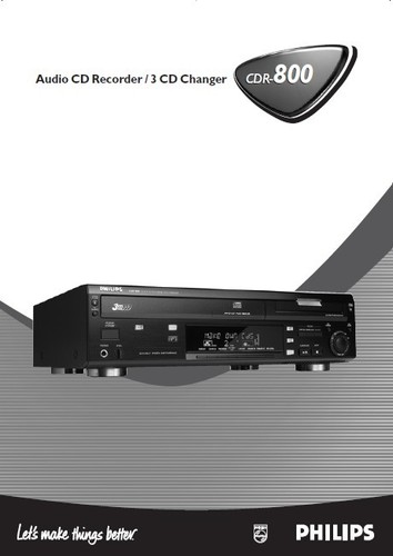 Philips cdr 800 audio - cdr,