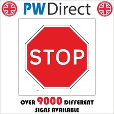 SIGN Stop Road Work Junction