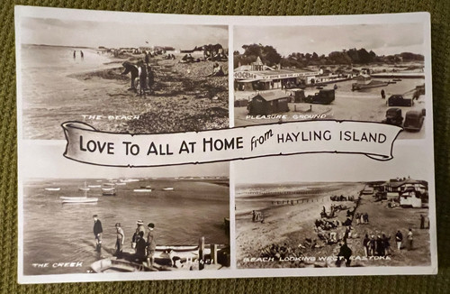 Antique postcard hayling - postcard,