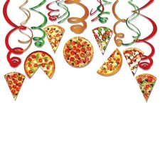 Pizza Hanging Swirls Fast Food