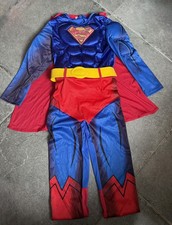 Superman Costume Children’s Super Hero Fancy Dress Up Age 7-8 Years