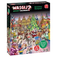 Wasgij Christmas Advent Calendar 2025 - 24 Puzzle Set, Reindeer Rumpus