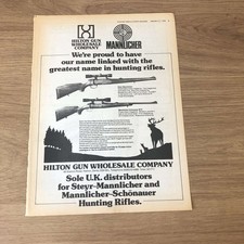 GUNS25 MAGAZINE ADVERT 12X9 STEYR-MANNLICHER HUNTING RIFLE