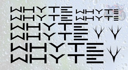 11pc whyte decal sticker set - 11pc,