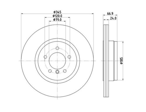 Brake discs 345mm - brake,