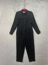 Boden Zada Black Jumpsuit Size 12P black long sleeve