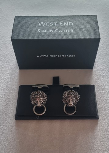 Lion head cufflinks - by, simon
