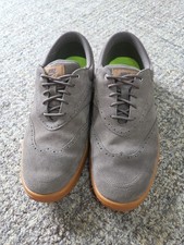 Nike Lunarlon Golf Shoes Beige Suede Wingtip 533094-002 Men's Size 9.5