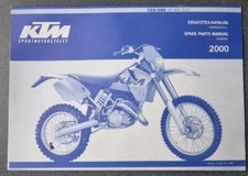 USED KTM 125/200SX/EXC MOTOCROSS/ENDURO SPARE PART MANUAL CHASSIS 2000 - 320479