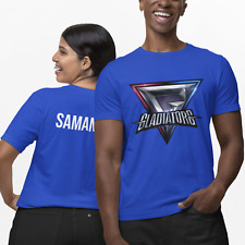 Personalised Gladiators Name T-Shirt Top Tee - Adults Kids 90's TV Show