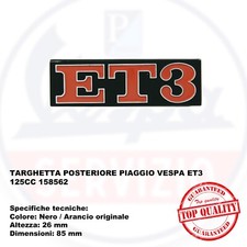 Rear plate piaggio - rear, et3