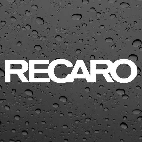 Recaro pair stickers white - recaro, x2