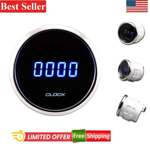 52mm waterproof digital clock - 52mm,