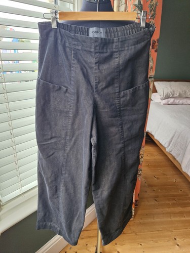 Oska denim trousers charcoal - trousers,,