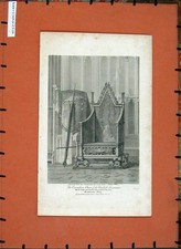 Old Antique Print 1810