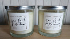 2 x Aldi Hotel Collection No 1 Candles Lime, Basil & Mandarin New 335g (2 wick)