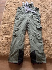 OOSC Mens Green Ski Bibs Size