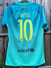 Barcelona Third 2016/17 Football Shirt Size M Messi #10 Nike