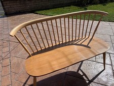 Ercol beech wooden bench in beautiful condition sold originally by Heals 