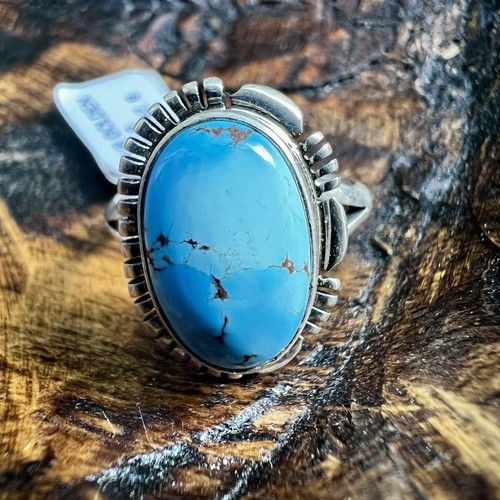 Golden hills turquoise ring - golden,