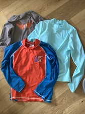 Kids Swim Rash Vests X 3 Sunuva , Lands End, Regatta Age 9-11 Years Upf50