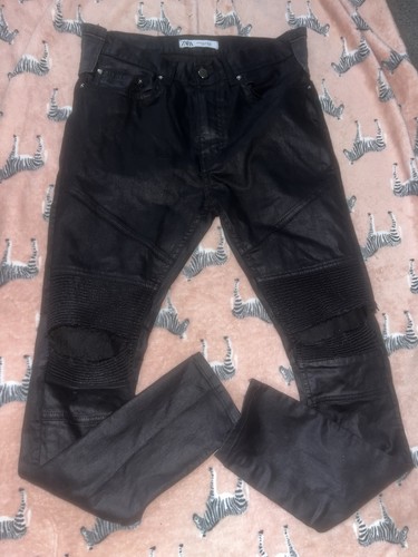 Zara men black denim - men's, jeans