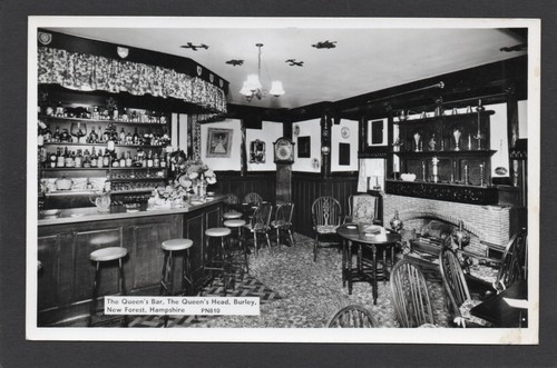 Postcard burley ringwood - burley,