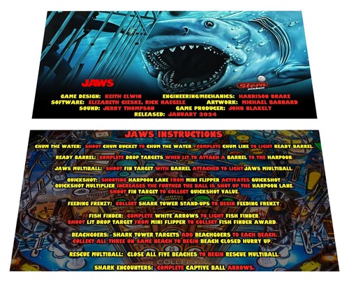 Stern jaws pinball custom - stern,
