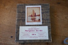 Vintage Marquetry Art Kit from the 1950's - All veneer's are correct - Started