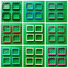 4 x LEGO Windows 1 x 4 x 3 w/