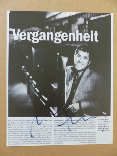 Roxy music bryan ferry signed - roxy,