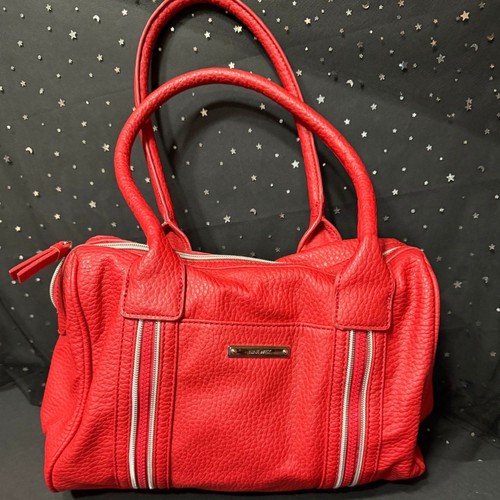 Nine west red satchel handbag - red,