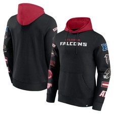 NFL Hoody Atlanta Falcons Fleece Patched Out Hooded Pullover Hooded Sweater