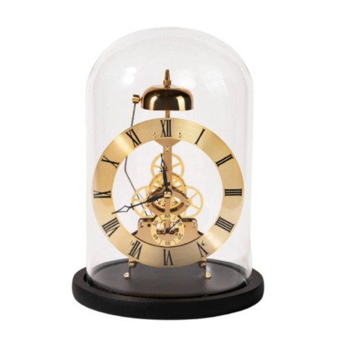 Clock with glass dome - with,
