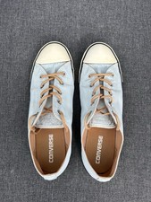 Converse Dainty Ox Women, Pale Blue With Brown Laces, Size UK 7
