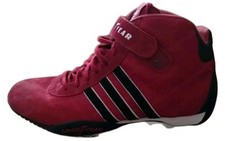 RARE UNIQUE ADIDAS GOODYEAR High Top Red Racing Shoes UK 6.5 RARE LAST ONES 