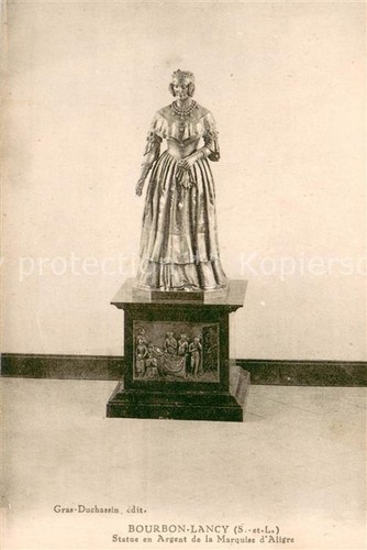 Bourbon lancy statue argent - bourbon,